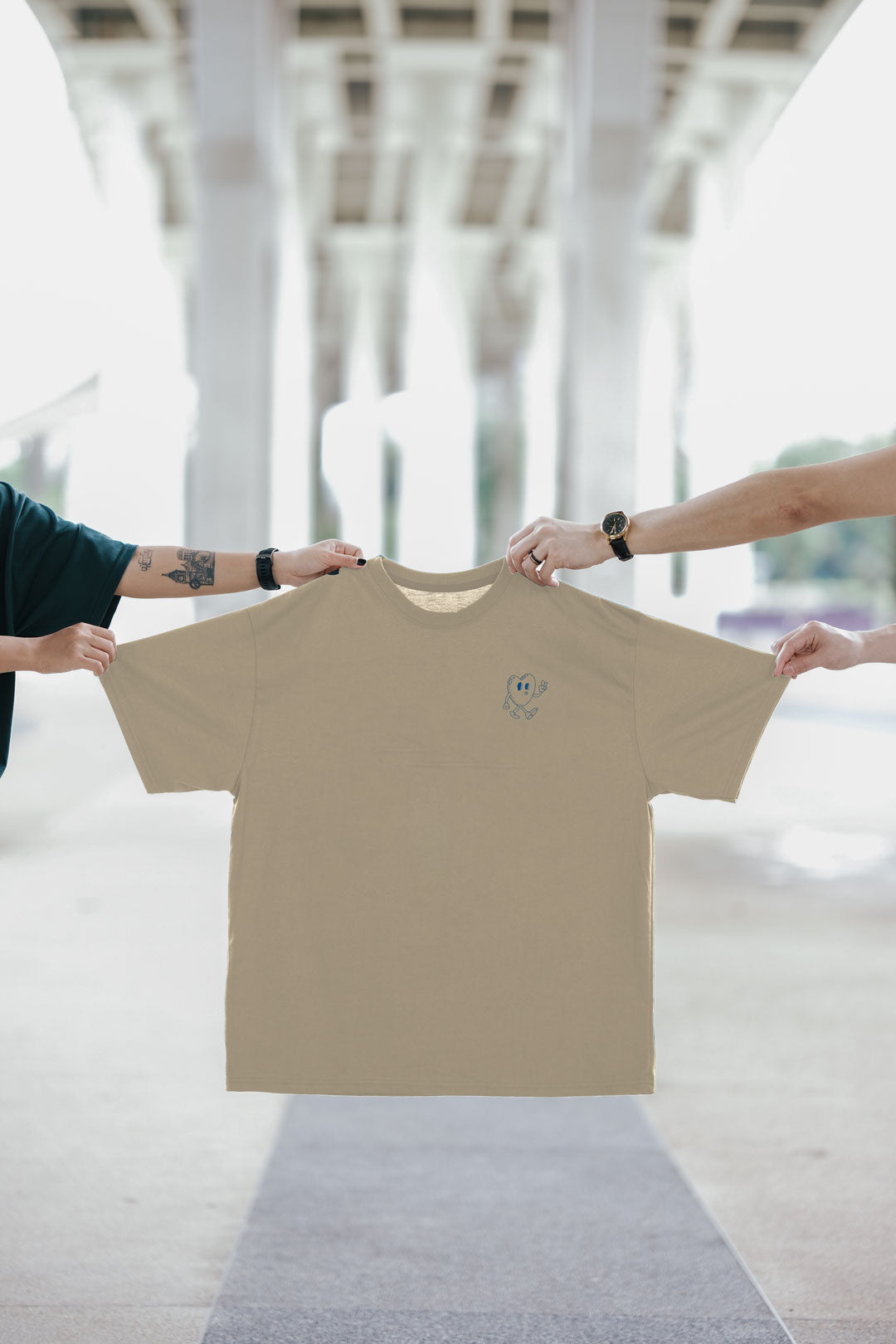 [Pre-order] Authority | Oversized Tee in Sand The Project J